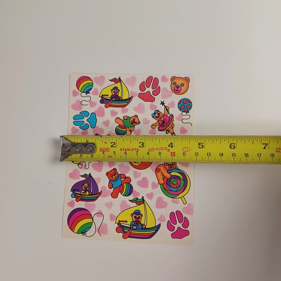 Vintage Lisa Frank Sticker Sheet S124 Bears -Boats -Ballet -HTF Rare 80s -Unused - Picture 10 of 12